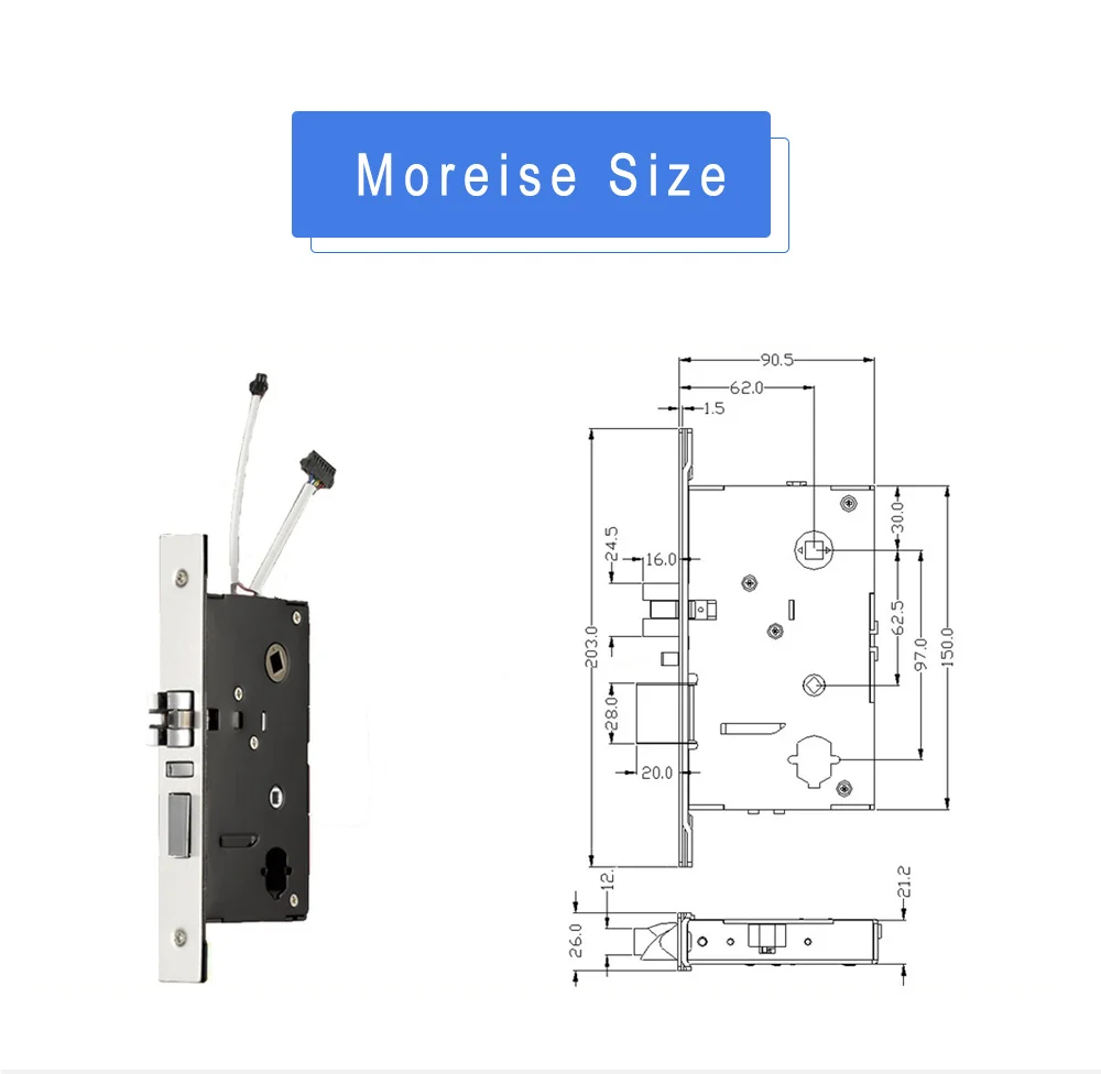 Safe-Electric-Smart-Digital-Electronic-Mortise-RFID-Card-Cylinder-Hotel-Door-Lock-with-System (4)