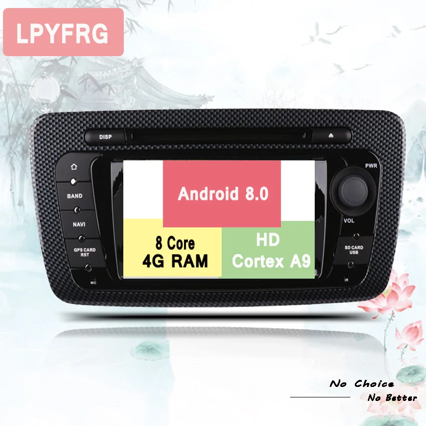 Excellent 2 Din 4+32G Android 9.0 Car DVD Player For Seat Ibiza 2009 2010 2011 2012 2013 with GPS Navigation Radio Steering Wheel Control 2