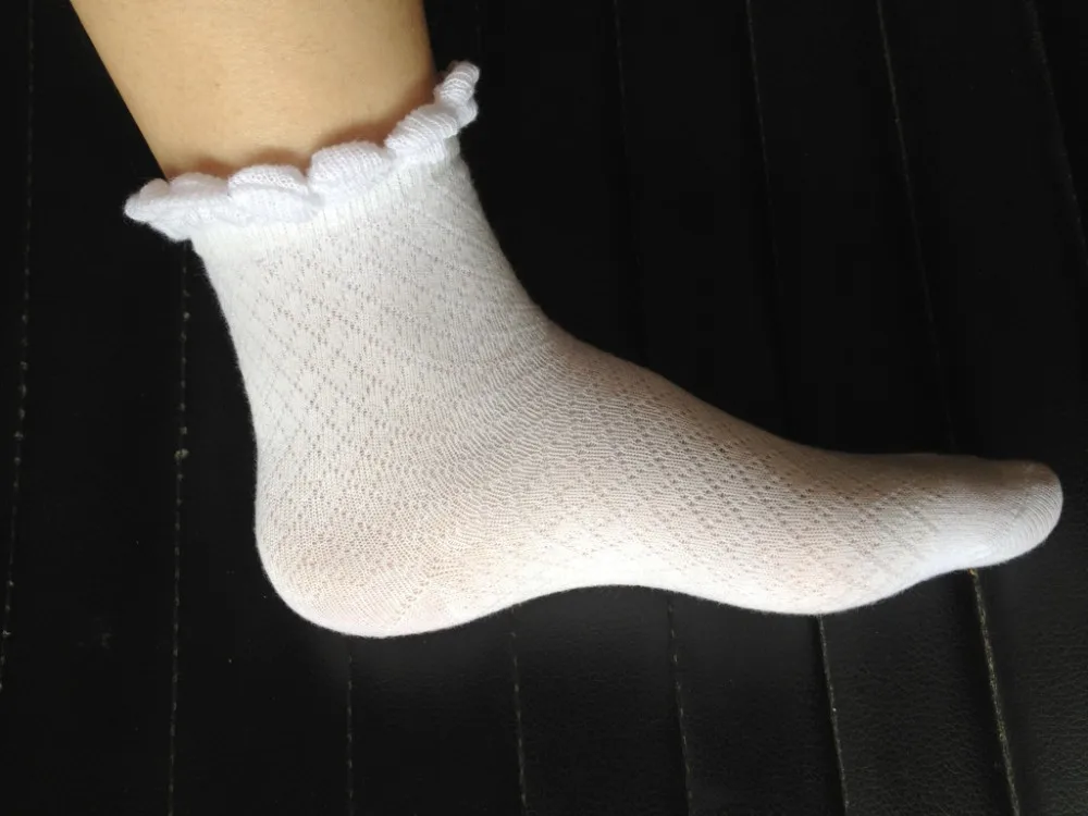 Носки детские Кружевные носки сезон весна-лето Большие размеры тонкие носки из хлопка ажурные Детские спортивные Носки ws519R