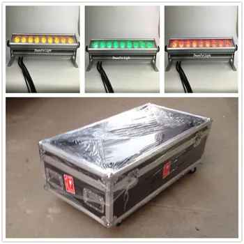 

(Flightcase) 4pieces wedding projector led wall washer light dmx 9x15w 6in1 rgbwa led wall washer ip65 dmx led bar