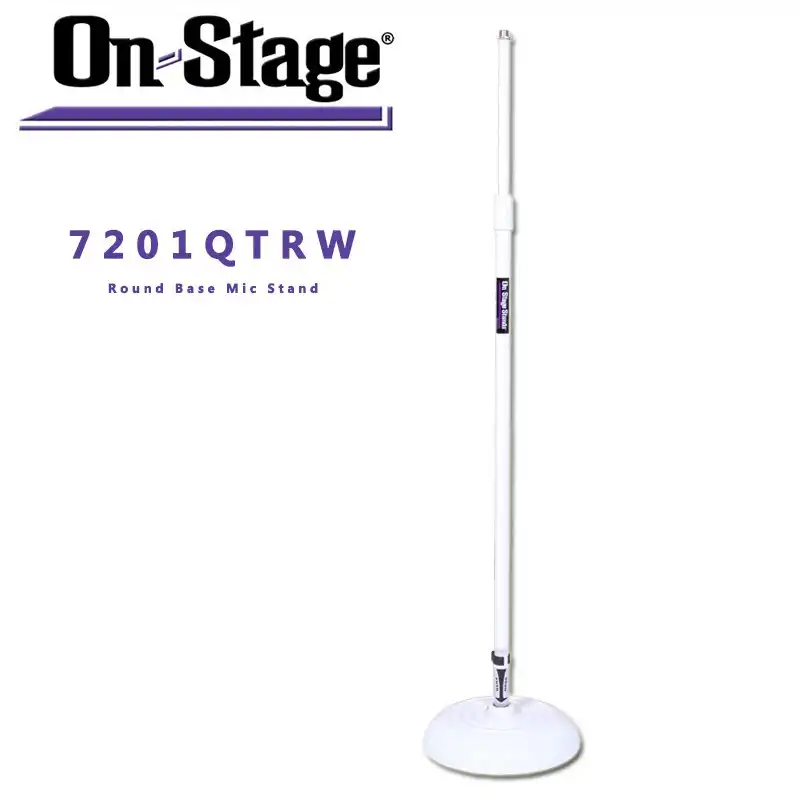 ステージ上にステージms71qtrラウンドベースのマイクスタンド 白 Stand Microphone Stand Whitestand Base Aliexpress