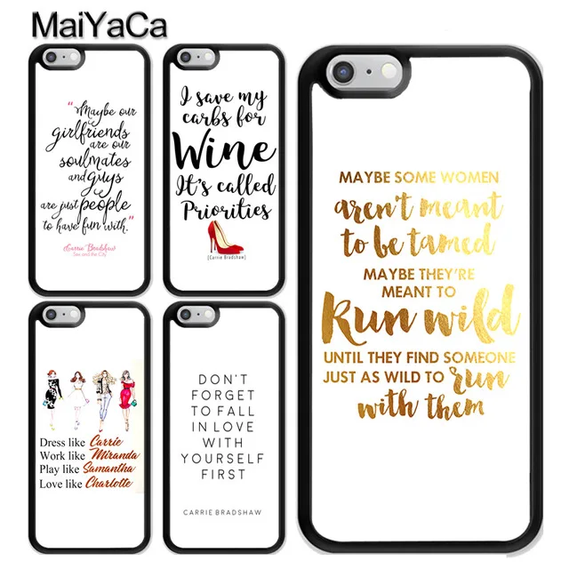 MaiYaCa секс и город для iPhone 4S SE 5C 5S 6S 7 8 Plus X XR XS MAX Samsung черный мягкий чехол телефона
