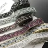 crystal fashion rhinestone trim,1yard/lot,width 1.8cm glass crystal decoration trimming,shoes banding garment clear ab colorful ► Photo 1/6