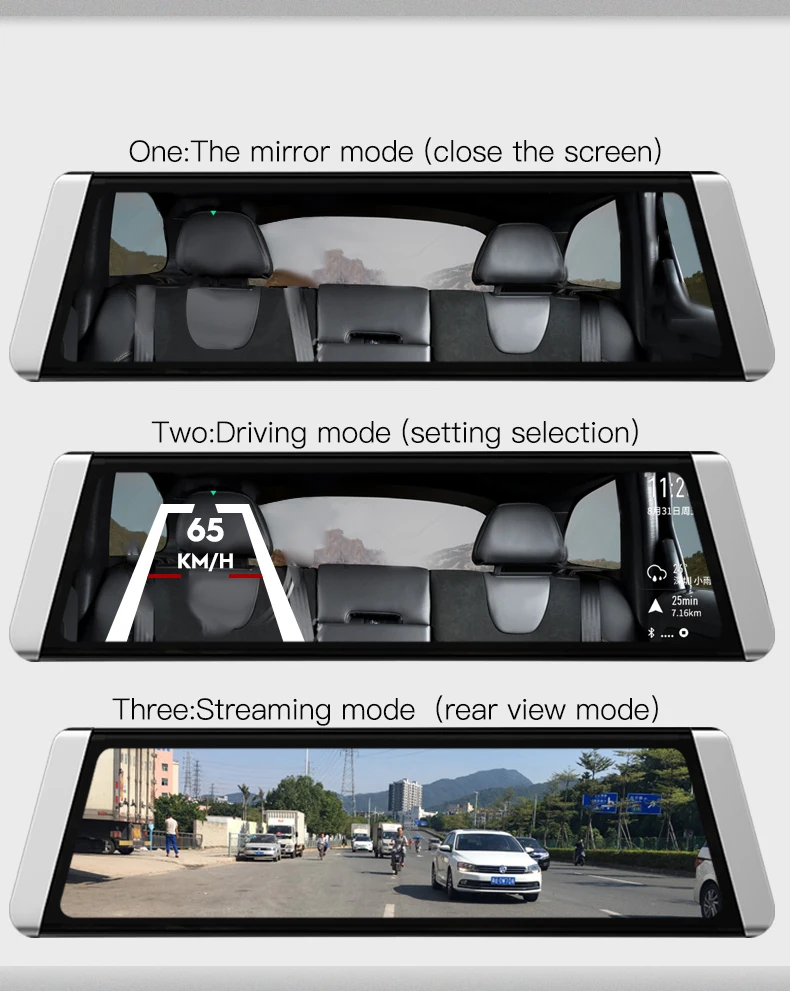 JADO D800s X1 поток зеркало заднего вида LDWS gps трек 10 ips сенсорный экран Full HD 1080P Автомобильный видеорегистратор