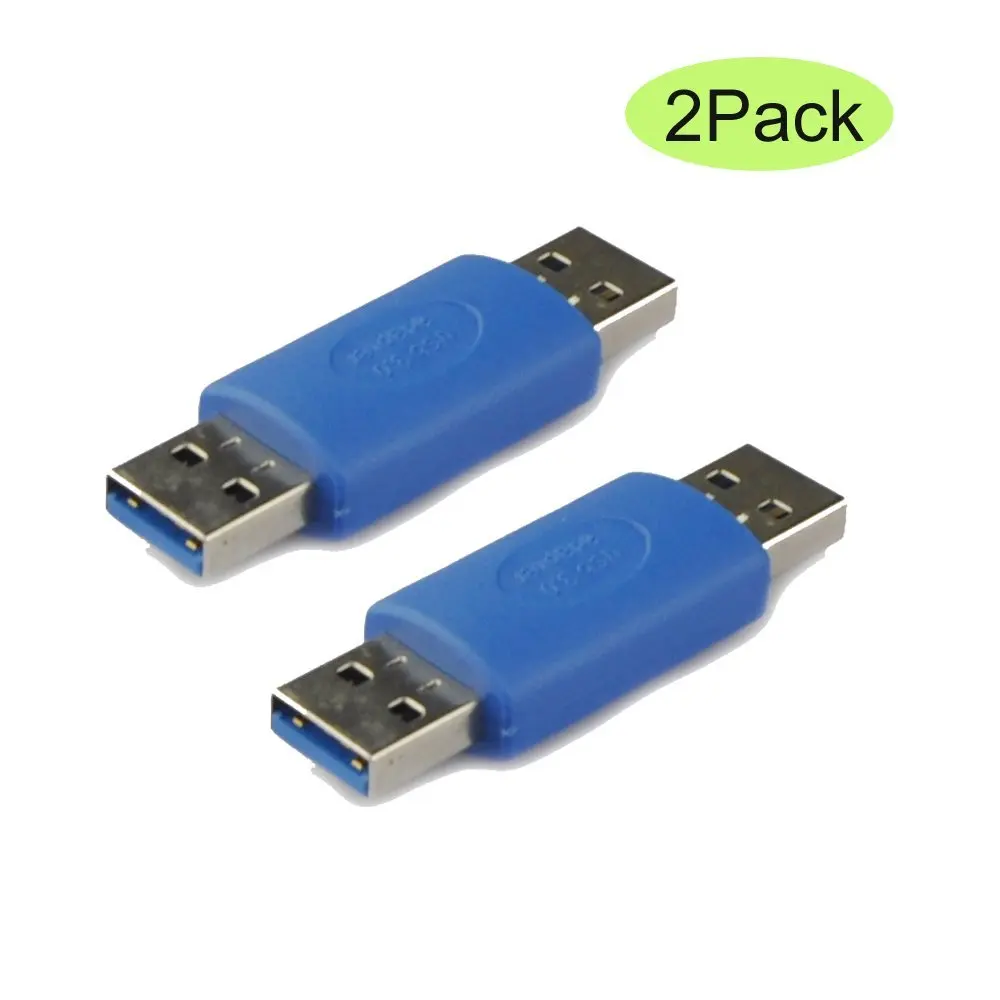 

2Pack USB 3.0 Type-A Male to Male Extender Connection Adapter