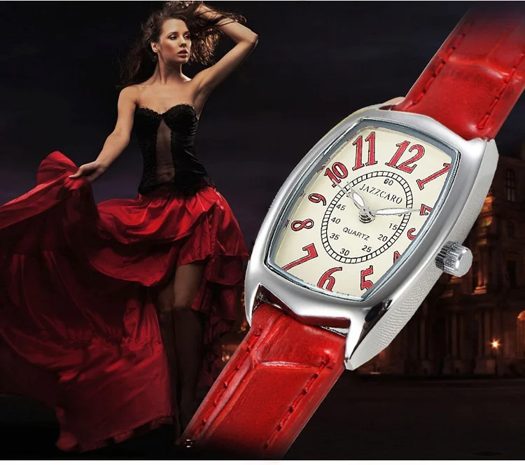 Новые модные женские часы, повседневные часы с квадратным циферблатом, женские ретро Роскошные Кварцевые наручные часы с кожаным ремешком