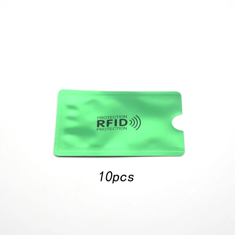 Многоцветный лазерный алюминиевый Анти Rfid кошелек Блокировка ридер Блокировка банк держатель карты ID Чехол для банковских карт мужская защита металлический кредитный