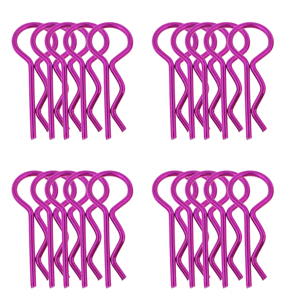 20 PCS 1/5 1/6 1/8 1/10 RC Car Body Shell Clips Pins for Redcat HPI Redcat Traxxas TRX4 RC Buggy Truggy