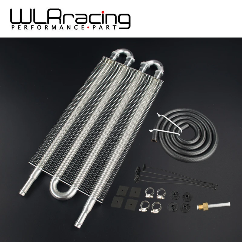 

WLR RACING - Car Universal Aluminum 250X130X20 Remote Transmission Oil Cooler Kit/Auto-manual Radiator Converter Part WLR7767