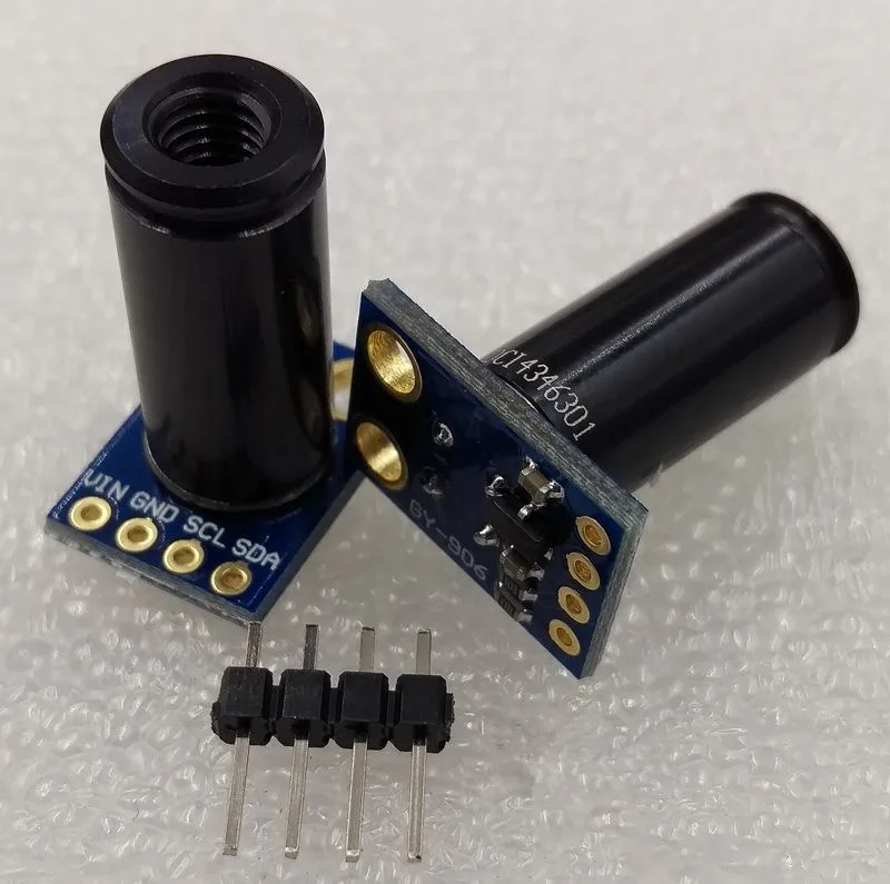 

GY-906-DCI MLX90614ESF-DCI High precision infrared temperature sensing module, long distance 50cm-1m temperature monitoring
