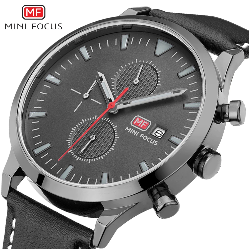 

2018 Top Luxury Brand MINIFOCUS Men Sports Watches Military Quartz-watch Date Clock Man Waterproof Wristwatch Relogio Masculino