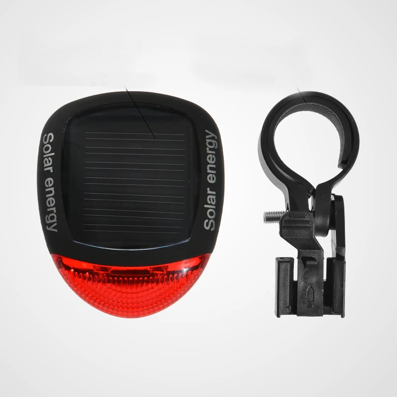Cheap ROCKBROS Cycling Bike Bicycle LED Rear Light Solar Power Lamp Safety Warning Light Bicycle Seatpost Tail Light Bike Accessories 3
