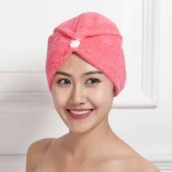 

Fashion Microfiber Bath Towel Hair Dry Hat Magic Womens Girls Lady's Hair Twist Loop Dryer for Bathroom Accessories