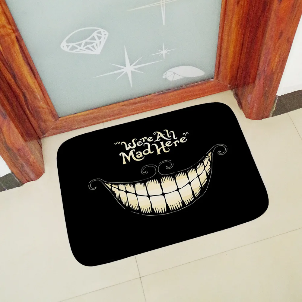 Honlaker We' re All Mad Here Doormat Floor Mat Home Creative Mat Super Soft Absorbent Bathroom Door Mat Door Entrance Mat Honlaker We' re All Mad Here Doormat Floor Mat Home Creative Mat Super Soft Absorbent Bathroom Door Mat Door Entrance Mat