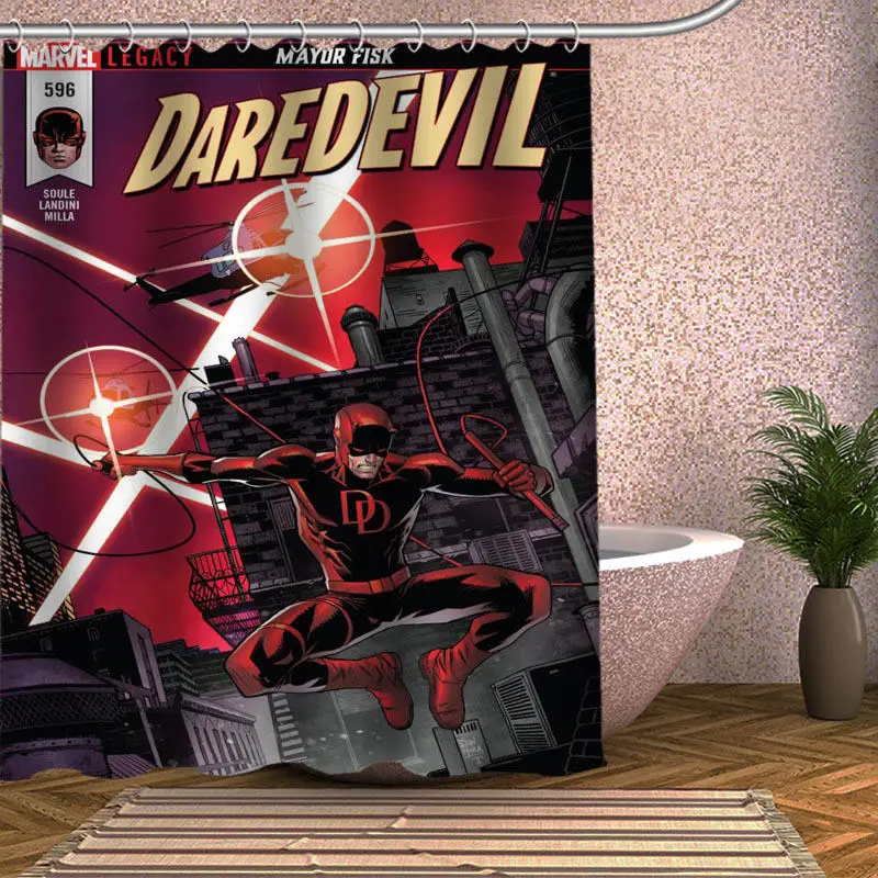 Shower Curtain Daredevil занавеска для душа Экологичная современная ткань полиэстер на заказ для ванной украшения интерьера, шторы занавески s - Цвет: Shower Curtain
