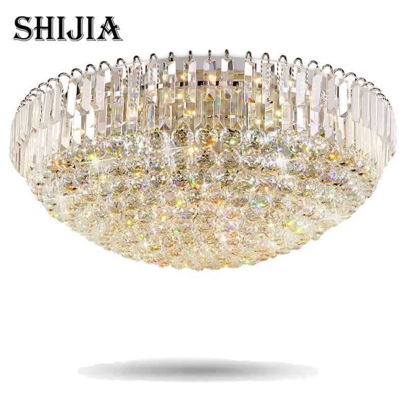 

Modern LED Crystal Ceiling Lights Remote Control for Restaurant Bar Cafe Garment Shop Living room Bedroom Dining room Hotel