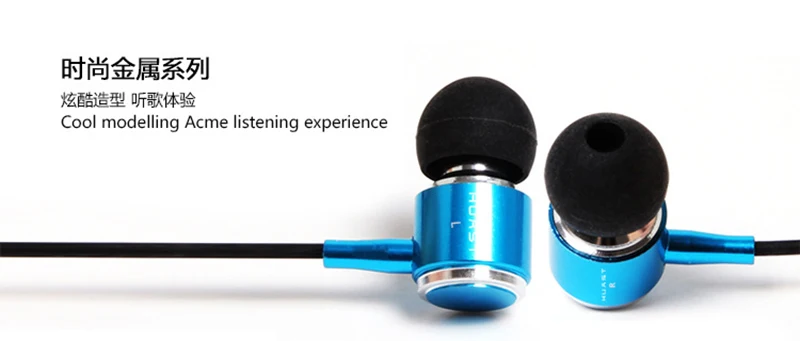 Caldecott  KDK-18 Professional Metal Headphone In Ear Wired Earphone 3.5mm Heavy Bass Sound Quality Music Sport Headset 