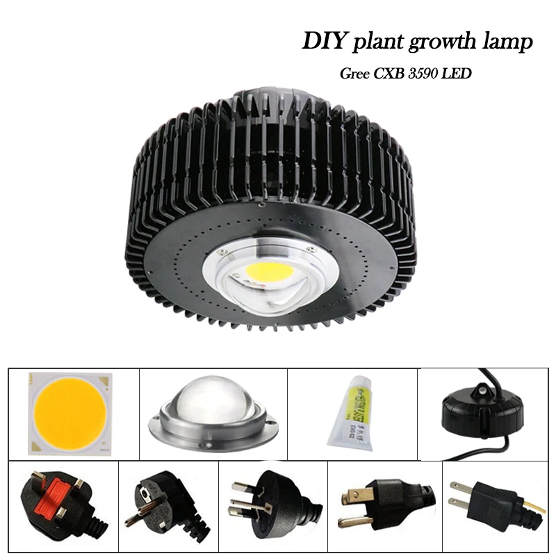 100 Вт CREE CXB3590 COB полный спектр светодиодный светильник для теплицы гидропоники для выращивания в помещении коммерческие медицинские растения для роста