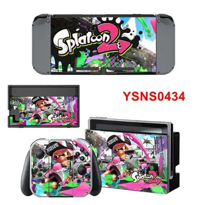 YSNS0434 Горячая Splatoon защитный чехол наклейка для кожи для Ninetendo Переключатель консоли и наклейки для геймпада - Цвет: YSNS0434