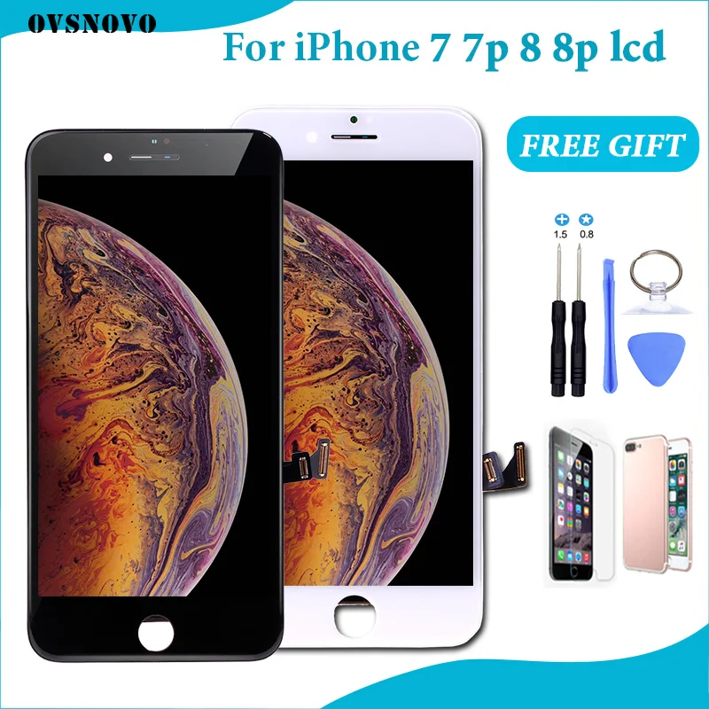 Vente AAA + + + LCD Pour iPhone 7 7 Plus 8 8 Plus écran tactile LCD remplacement d écran 3D tactile Pour iPhone 6 7 7 p 8 p Écran LCD