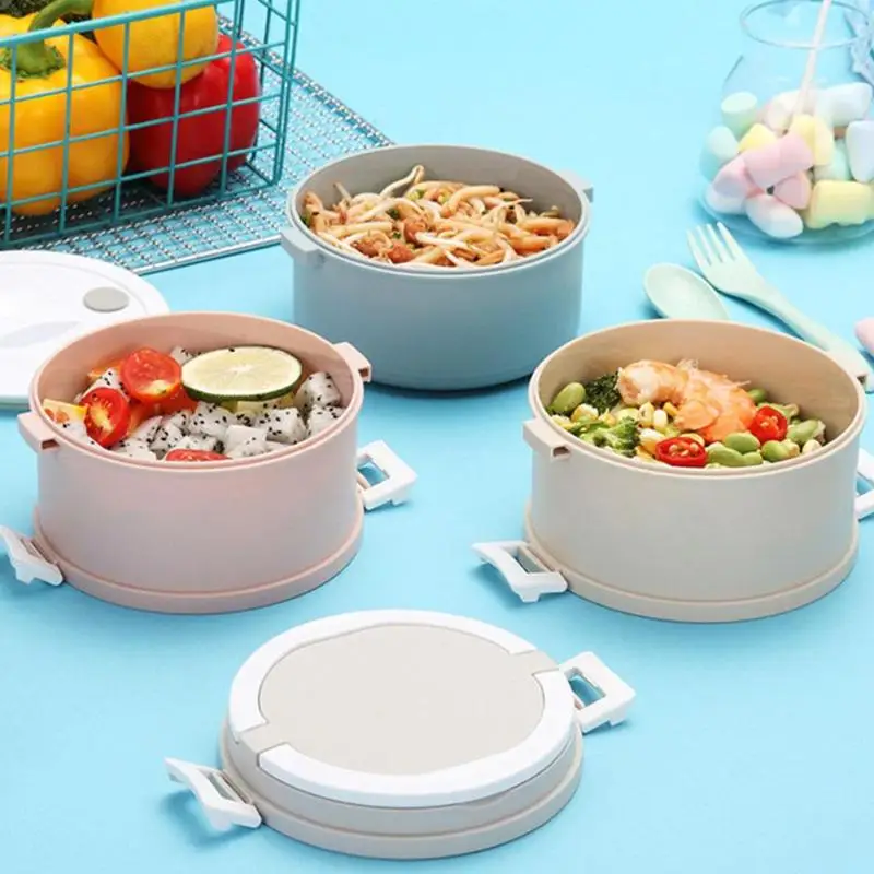 2/3/4 слоя микроволновая печь Пластик Коробки для обедов для детей Bento box Портативный герметичным контейнер для еды контейнер для хранения