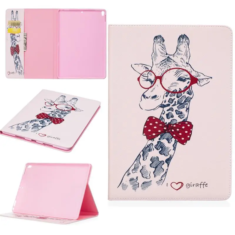 Tablet Case Cover for Apple iPad Pro 10.5" 2017 Cover Stand Holder Cute PU Leather Wallet Case Card Slot Case Coque Etui Funda