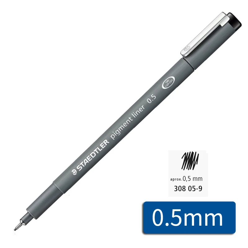 Staedtler черные ручки для рисования-0,05-2,0 мм для офиса и школы - Цвет: 05