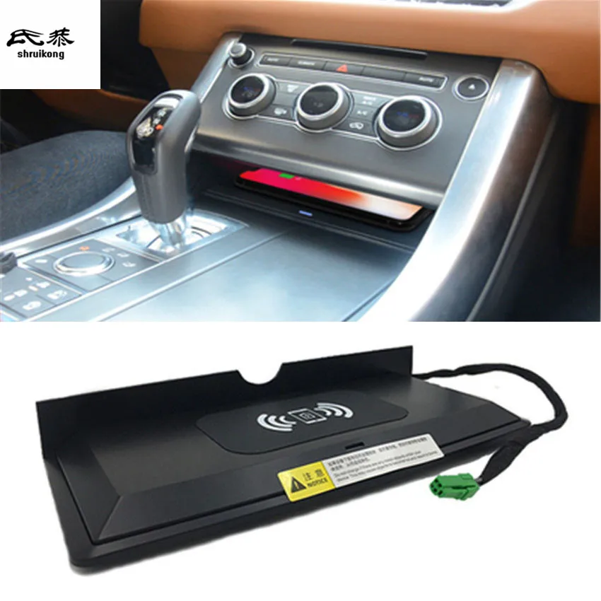 10 Вт QI Беспроводное зарядное устройство для телефона, быстрая зарядка, панель, держатель для телефона для- Land Rover Range Rover sport