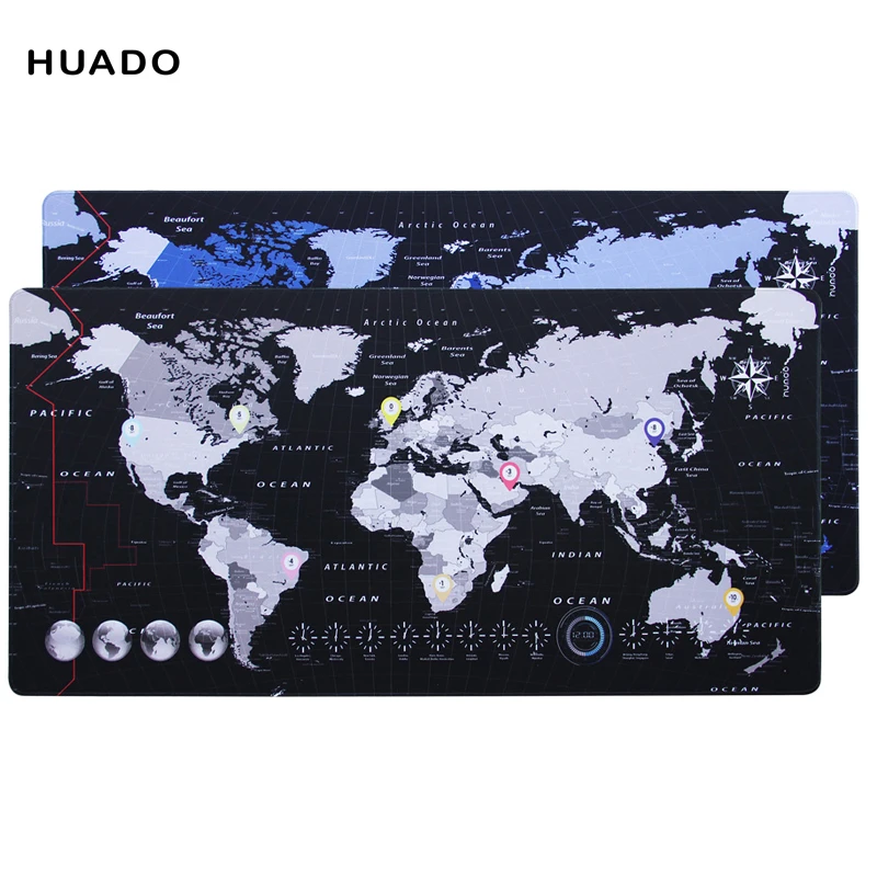  world map gaming mouse pad rubber mousepad speed Keyboards Mat Desk Mat for World of Warcraft/steel