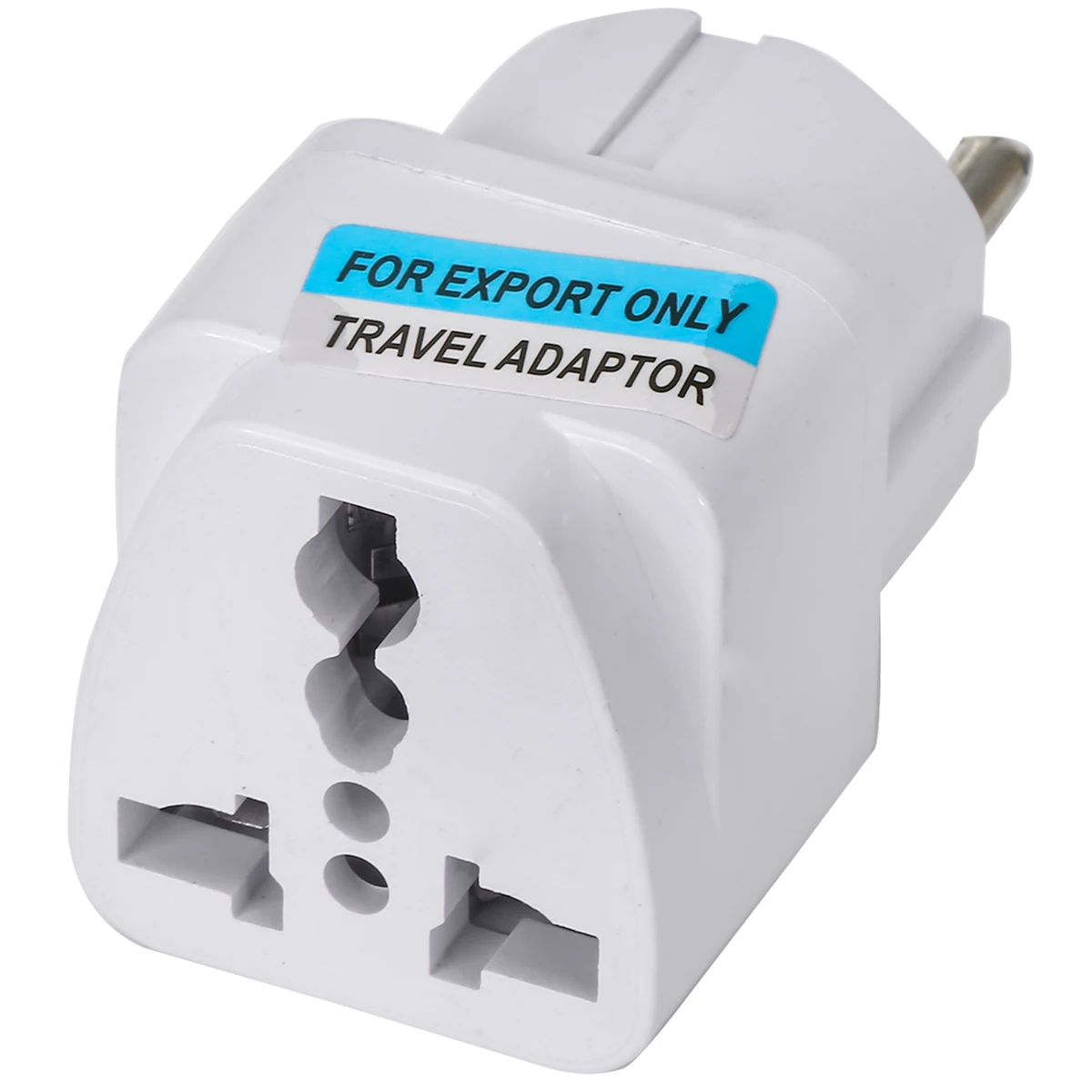 New Protable Travel Converter White High Quality UK US AU To EU European Charger Power Socket Plug Adapter Converters