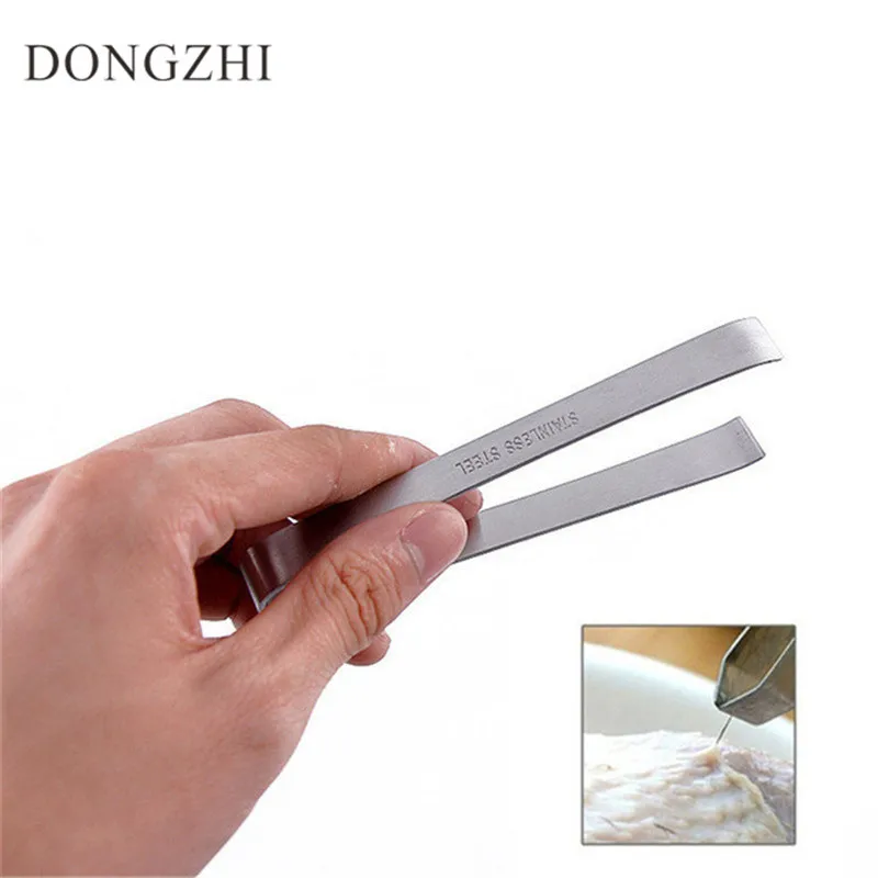 Fish Bone Tweezers Non Slip Precision Grip Debone Salmon, Bass, Catfish