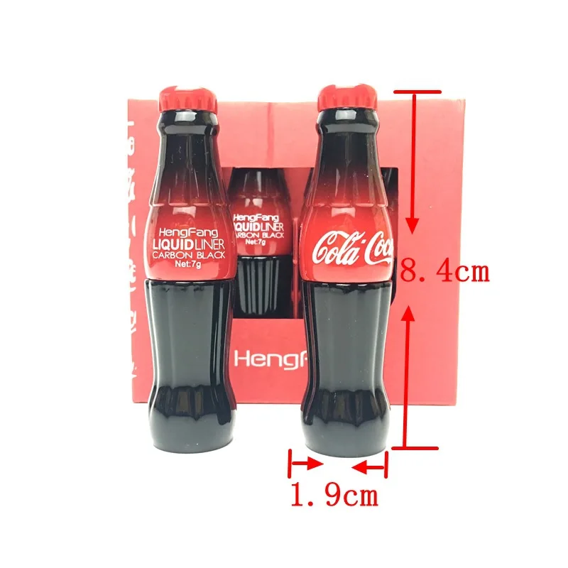 جديد نوع التجميل الكولا نمط آي لاينر مقاوم للماء السائل ماكياج العين بطانة يطول الأسود كحل العين ماكياج أداة