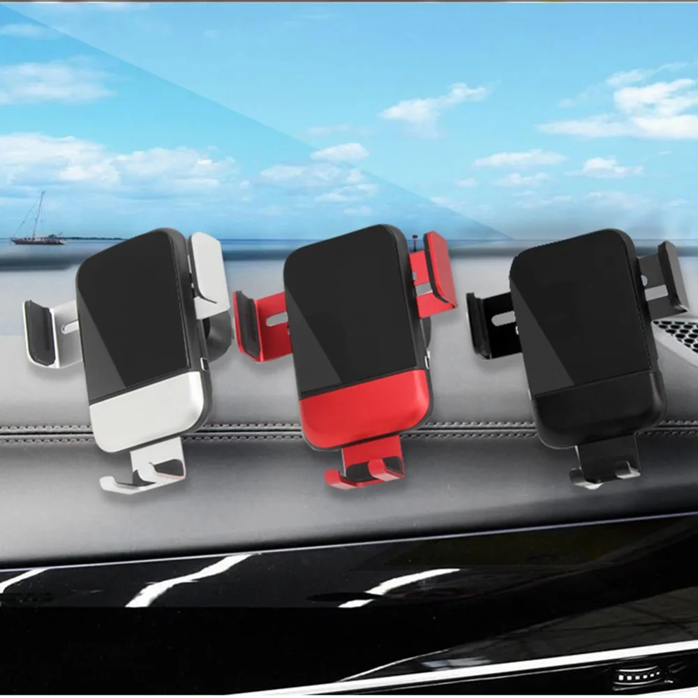 Новинка Qi Беспроводное быстрое зарядное устройство автомобильное крепление для iphone 8 Plus X samsung Galaxy S6 S7 S8 Plus Note 8 Автомобильный держатель для сотового телефона