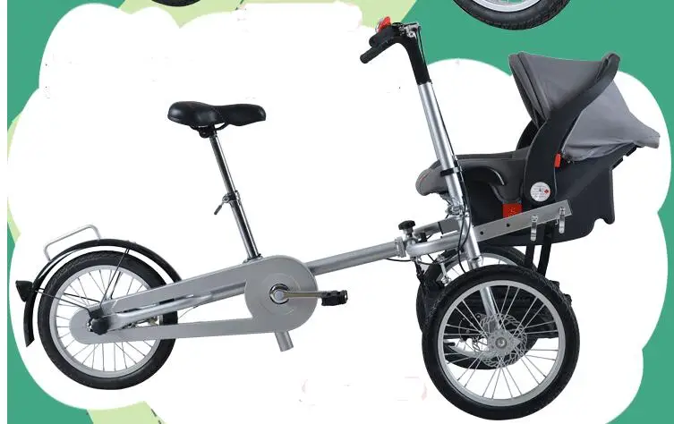 Taga nucia детская коляска для мамы, Велосипедное Сиденье, большое колесо - Цвет: Армейский зеленый