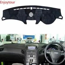 Фланелевый dashmatt приборной панели покрывает тире коврик в машину пользовательские аксессуары для Hyundai Genesis Coupe 2008 2009 2010 2011 2012