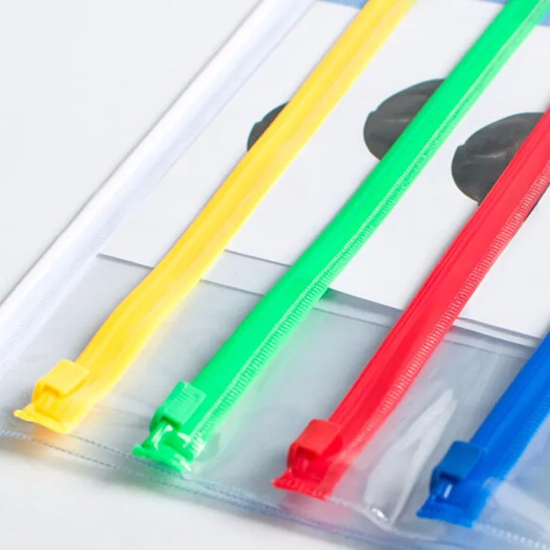 Bolsa de Papelaria Bolsa de Plástico Bolsa de Documentos Novo Pces Arquivo Claro Translúcido Pasta a4 - a5 a6 Tamanho Escola Escritório Fornecimento 20 12 High Quality Material escolar e de escritório