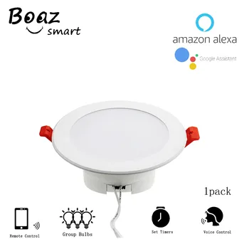 

Smart Wifi LED downlight RGBW 4 inch color changing Smartlife bulb Voice APP Control works with Alexa Echo Google Home Assistant