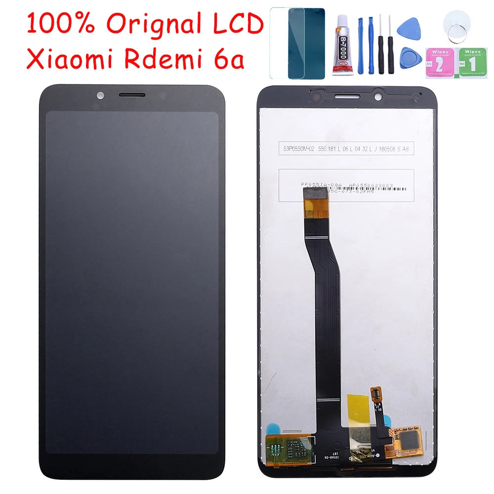 5,45 ''ЖК-дисплей для XIAOMI Redmi 6A, сенсорный ЖК-экран для Redmi 6A, дигитайзер для Redmi 6A, ЖК-дисплей, сенсорный экран