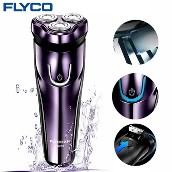 

FLyco Electric Shaver with 3D Floating Heads Washable Shaver Electric LED Charging Display Shaving machine for Men FS372