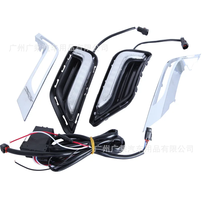 

Car Flashing led DRL daytime running light For 16-17year VW Bora Ice Blue Day Lights fog lamp hole cover function Signal light