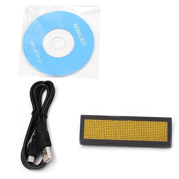 

Programmable LED Digital Scrolling Message Name Tag Id Badge(11x44 Pixels)