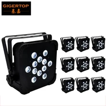 TIPTOP TP-G3045 12x12 Вт светодиодный мини-прожектор par Стандартный тонкий прожектор высокой мощности плоский Par64 RGBW 4в1 сценическое освещение клуб вечерние шоу