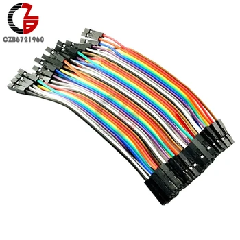 

40PCS Dupont Wire Jumper Cables 10cm Female to Female 1P-1P for Arduino