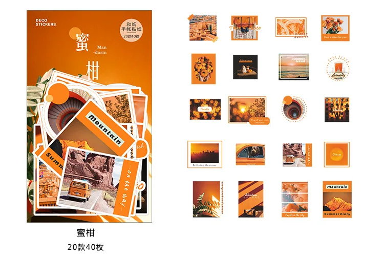 40 шт./1 упаковка Kawaii канцелярские наклейки фото серии дневник декоративные мобильные наклейки Скрапбукинг DIY ремесло наклейки