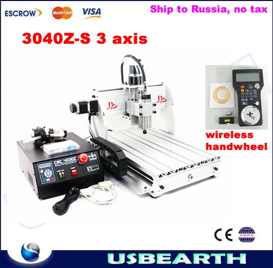 

3 axis engraving machine 3040Z-S 800W spindle cnc cutting machine, with free wireless handwheel, No Tax to Russia