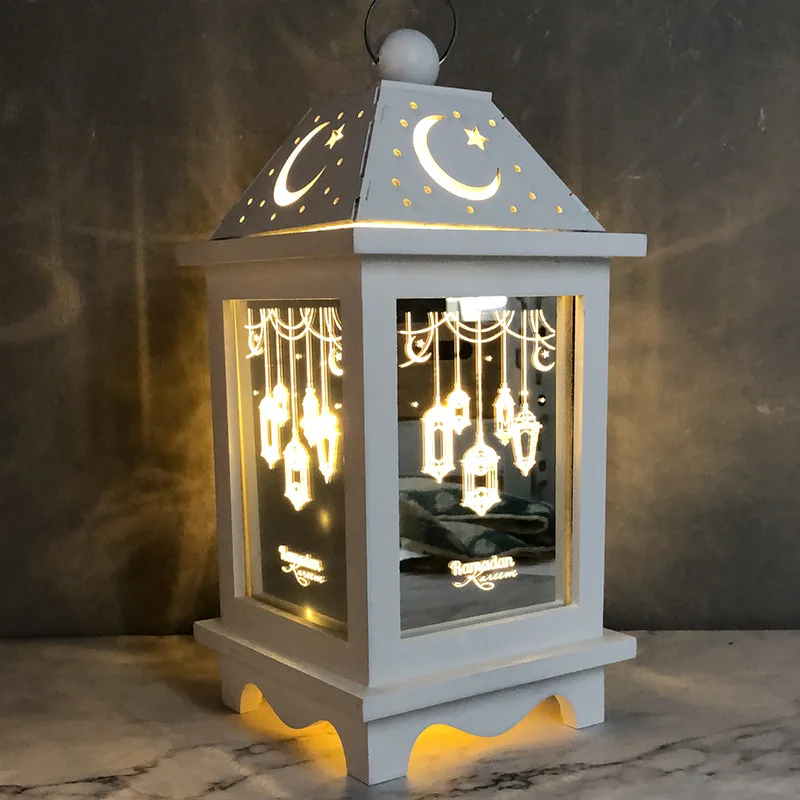 Светодиодный свет украшения на Рамадан счастливый ИД Мубарак Декор для дома ИД Мубарак подарок для Рамадан и Ид украшения ислам Карим