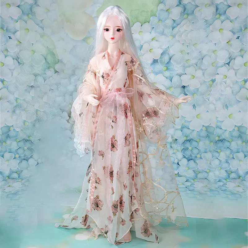 

Handmade Doll Clohes Bathrobe Night-robe Nightdress Nightgown for 1/3 Bjd Dolls Accessories for 60cm Doll