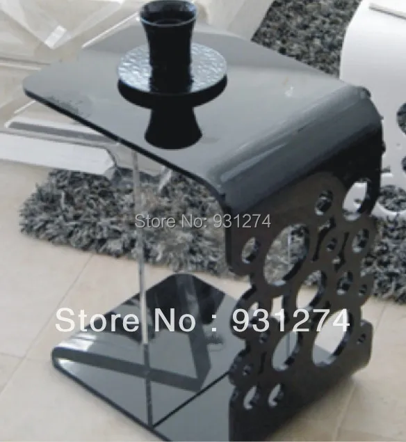 Black Acrylic side table/end table/bed table/ perspex coffee table/living room furniture/acrylic furniture