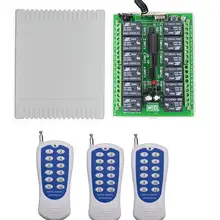 433 mhz/315 mhz DC 12V 12 CH 12 CH радио управление Лер RF беспроводной переключатель системы дистанционного управления, передатчик приемник двери гаража