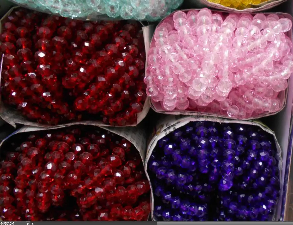 

Hot 1Pc High quality Crystal Glass Beads Assorted Colorful Spacer Beads for DIY Bracelet Jewelry Making